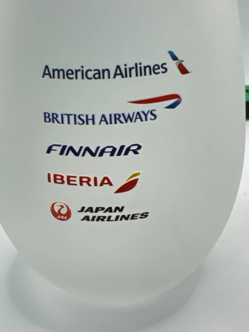 Stemless wine tumblers featuring logos oneworld alliance airlines New in box